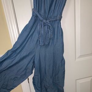 Blue jean romper